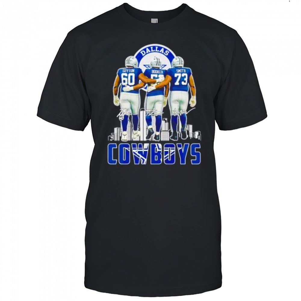 Dallas Cowboys Guyton Booker Smith signatures shirt