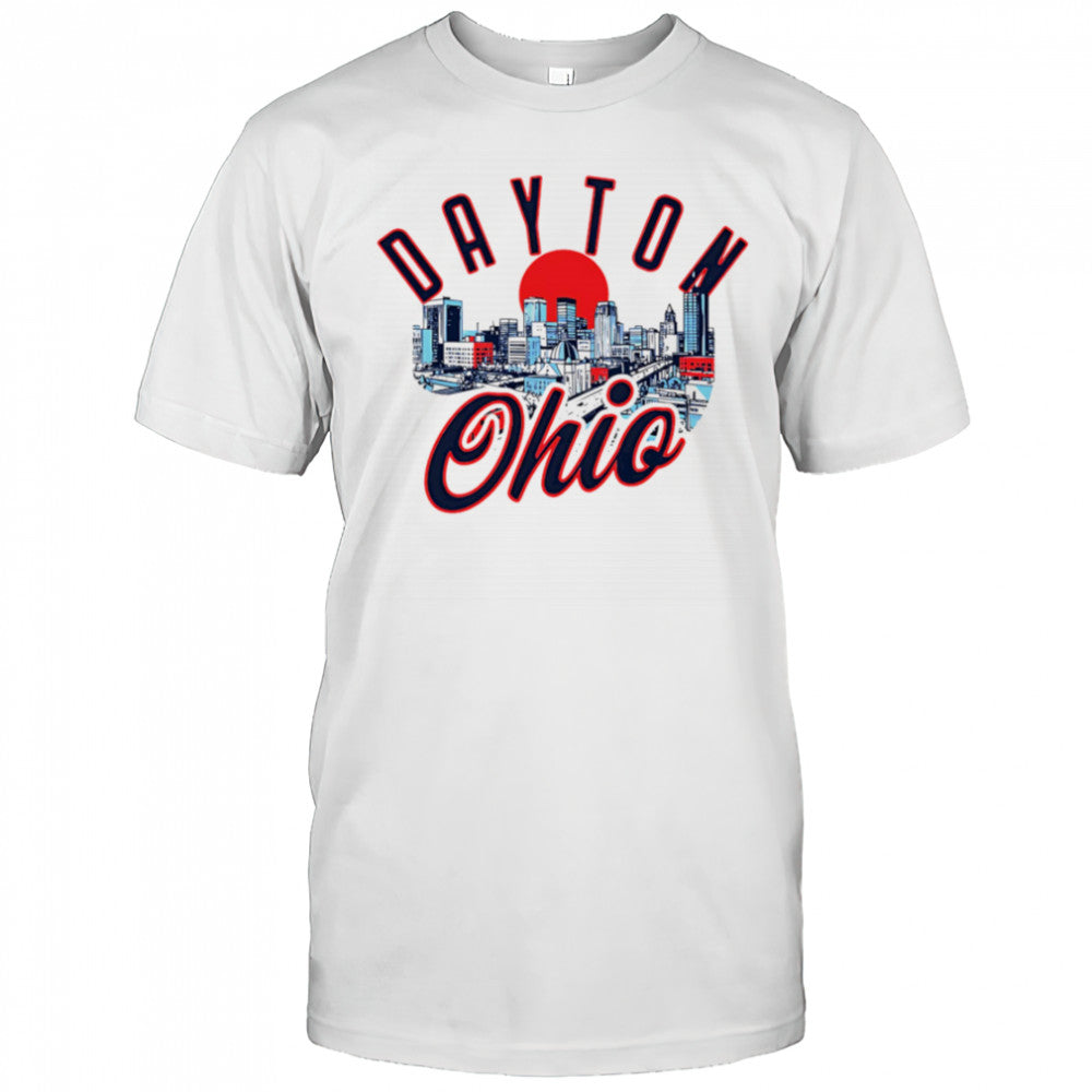 Dayton Ohio Skyline sunset shirt