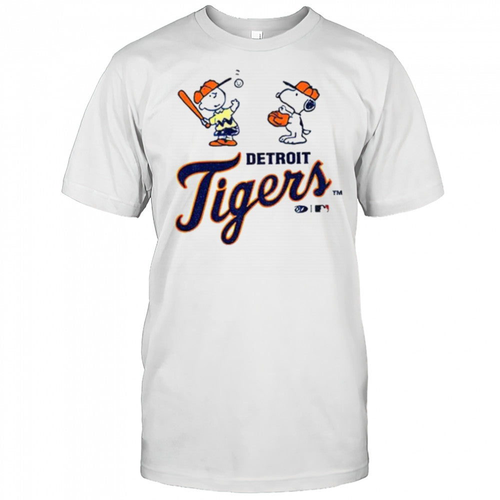 Detroit Tigers baseball Peanuts Snoopy shirt