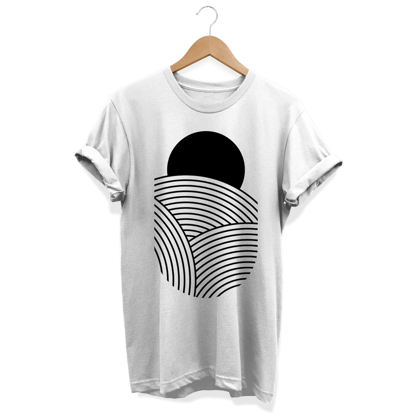 90s Abstract T-Shirt: Minimalist Geometric Art Tee