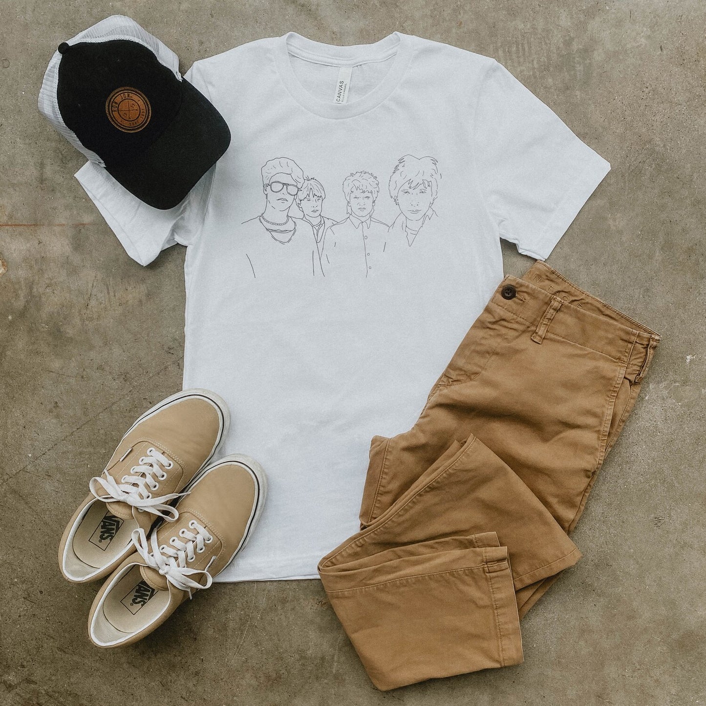 U2 Band T-Shirt: Minimalist 80s New Wave Tee