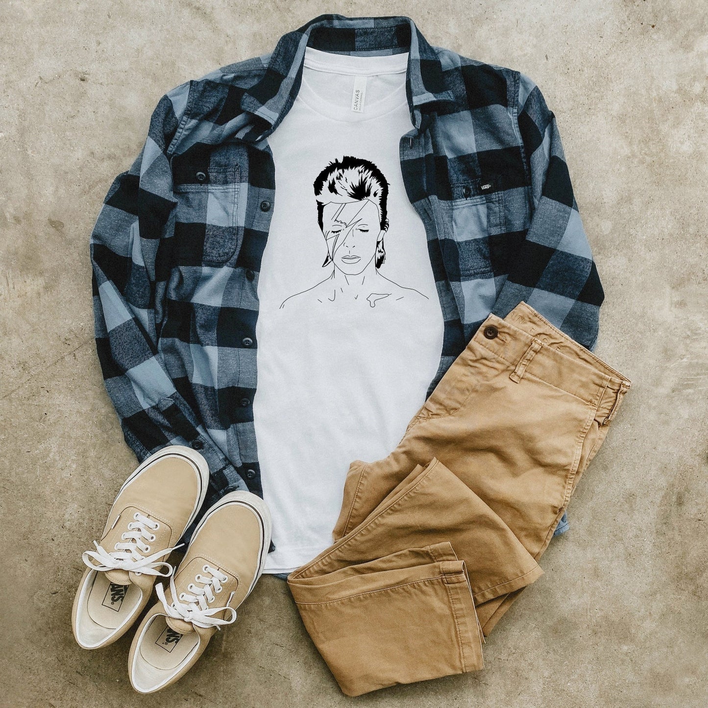 David Bowie T-Shirt: Ziggy Stardust, Minimalist Music Tee