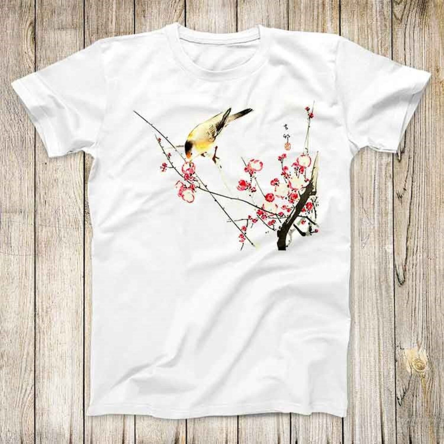 Songbird On Blossom Branch Ohara Koson Top Tee Best Cute Gift Men Women Unisex T Shirt 3113