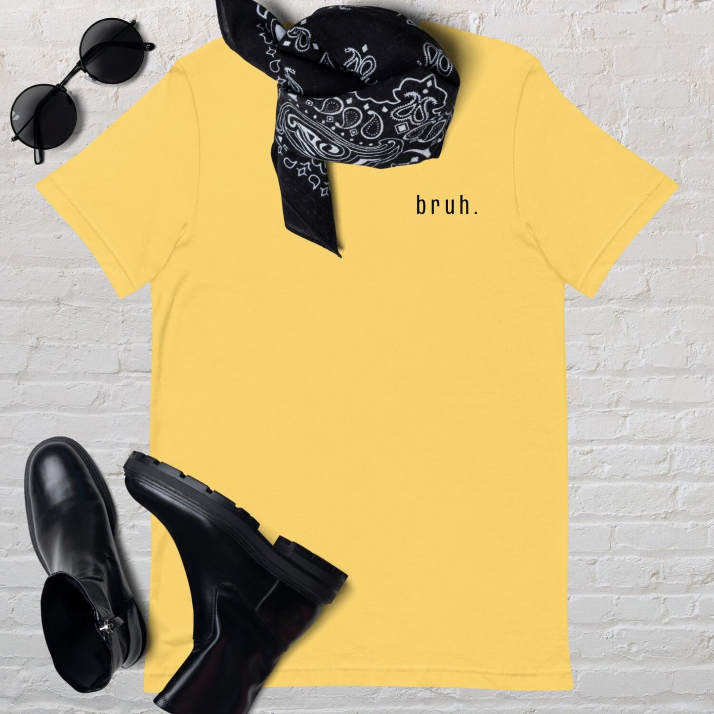 So Simple Tee: Bruh; Casual Simple Minimal Basic Everyday Unisex Go-To Graphic Hip Tee