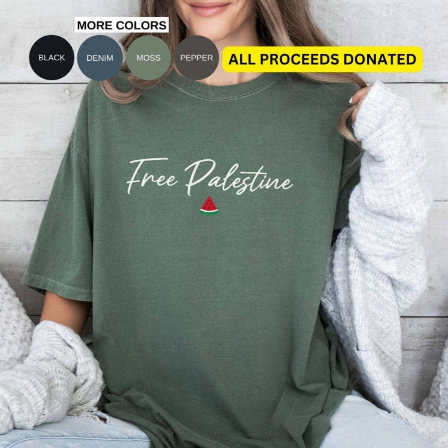 Free Palestine t shirt, Comfort Colors minimalist writing, Free Palestine Gaza shirt, Save Gaza Palestine, Protest Tee