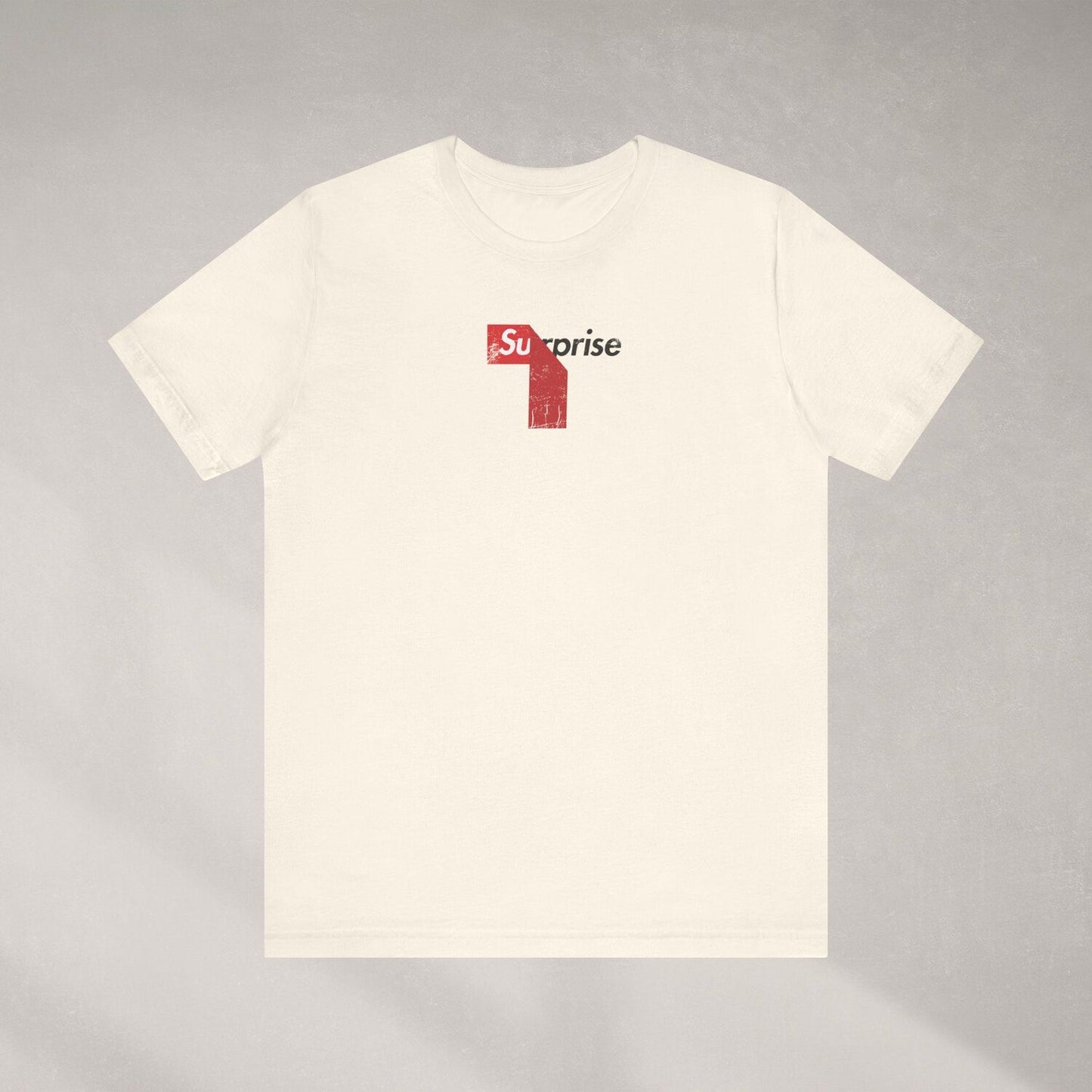 Surprise Supreme Graphic T Shirt, Minimalist Cool Shirt Gift for Him or Her