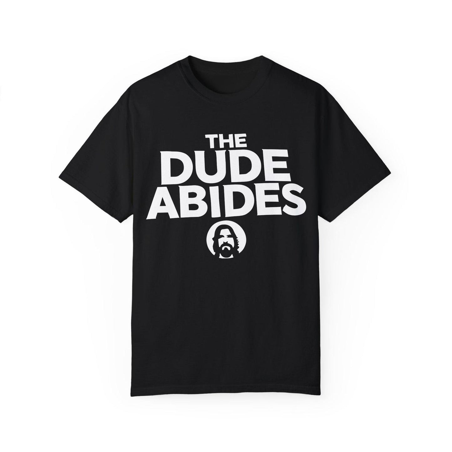 The Dude Abides Minimalist T-Shirt Black & White