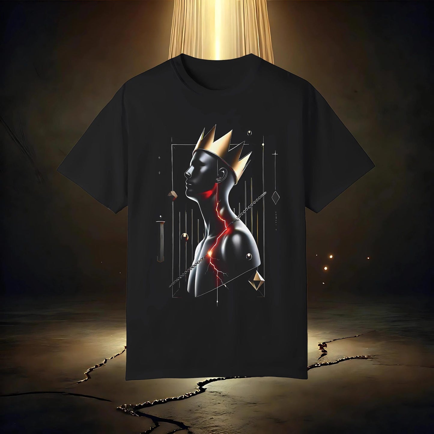 Worn but Crowned – Luxury Minimalist Resilience Shirt, Inner Strength Tee, Symbolic Emotional Apparel