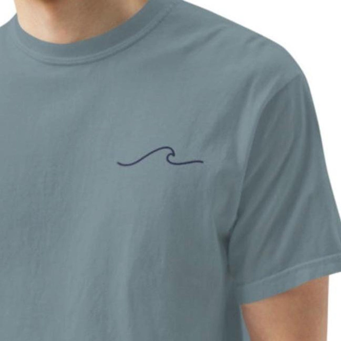 Embroidered Wave Surf T-Shirt: California Beach Style