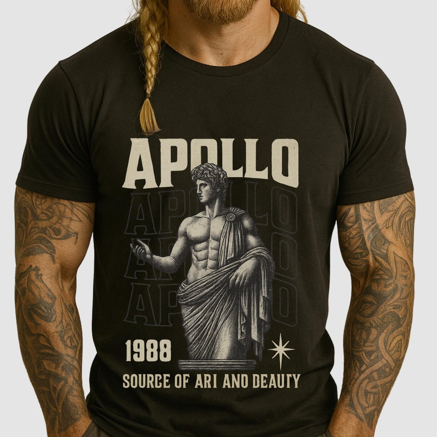 Apollo Greek God Statue Shirt – Classical Art Aesthetic Tee – Ancient Beauty Mythology T-Shirt Gift