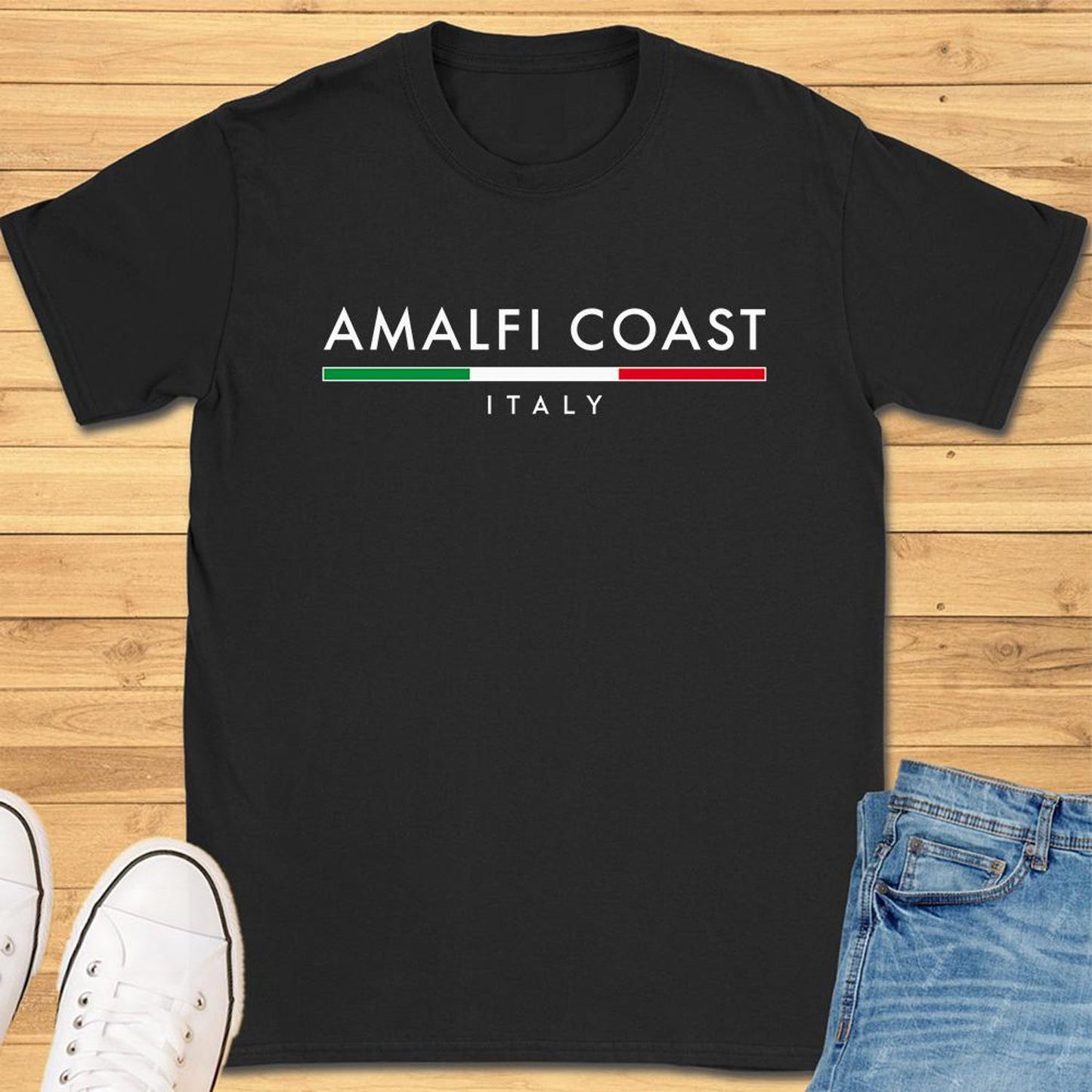 Amalfi Coast Italy Minimalist T-Shirt