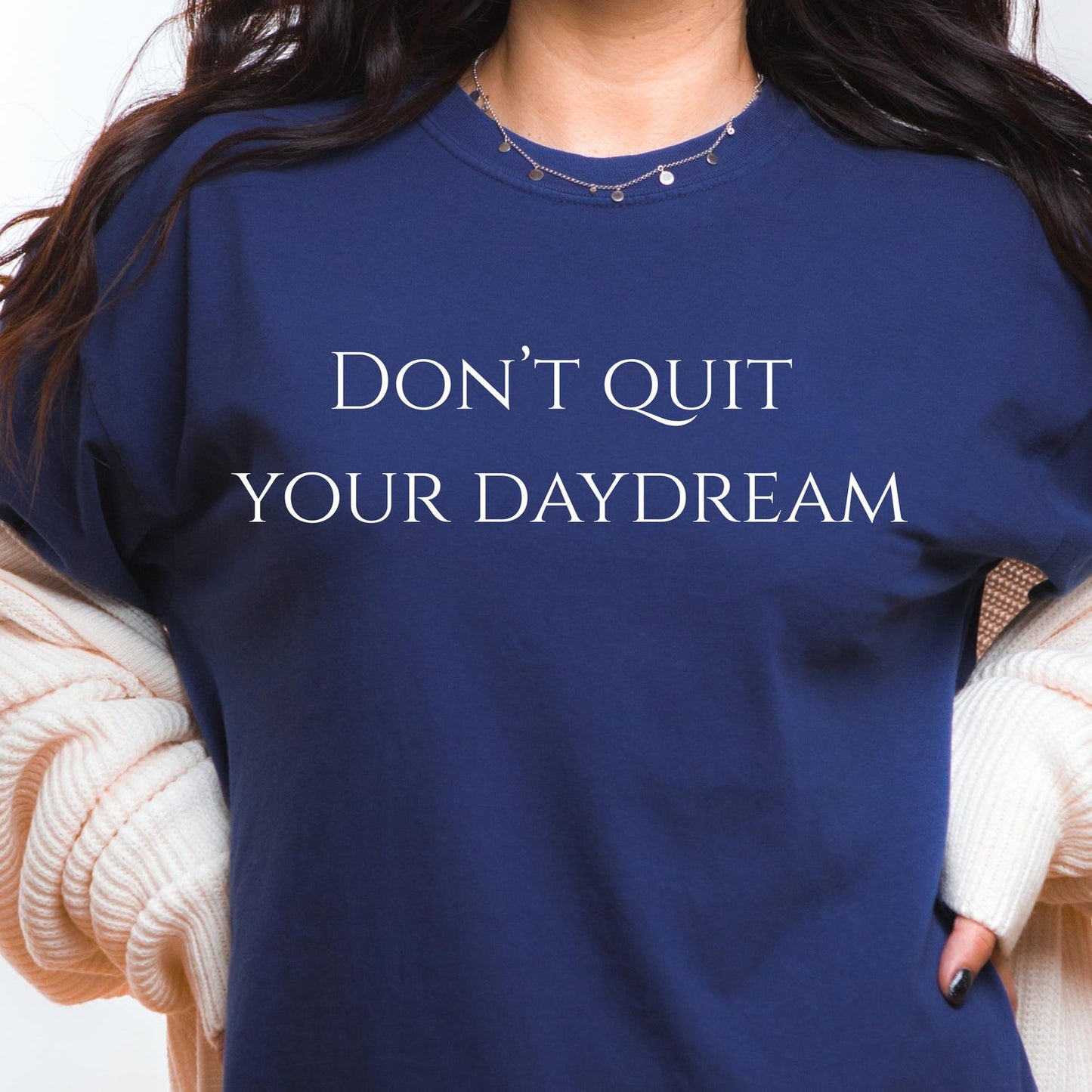 Positive Vibes T-Shirt: Minimalist Motivational Dreamer Quote, Unisex Comfort Colors Tee