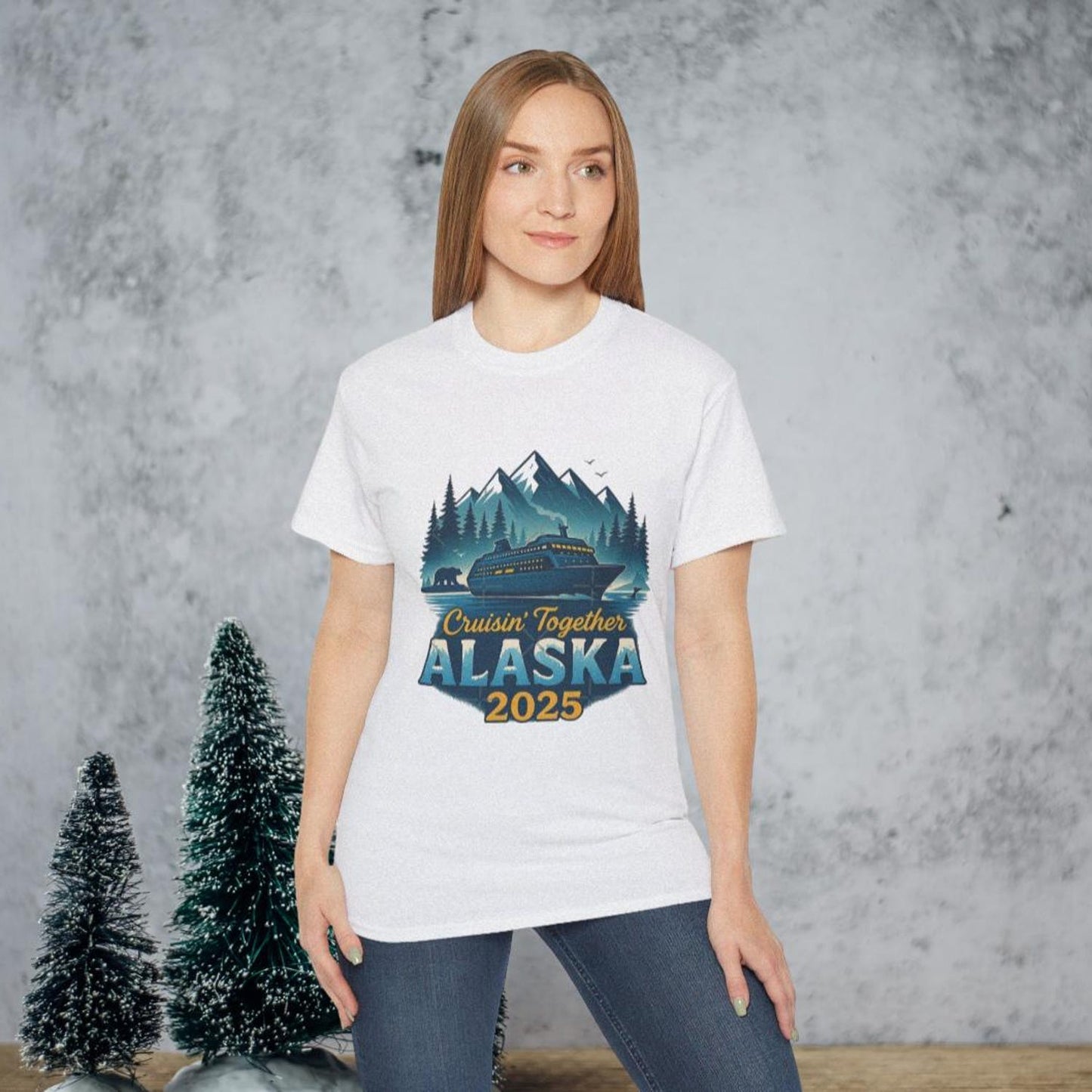 Alaska Cruise t-shirt, 100% Cotton, minimalist t-shirt