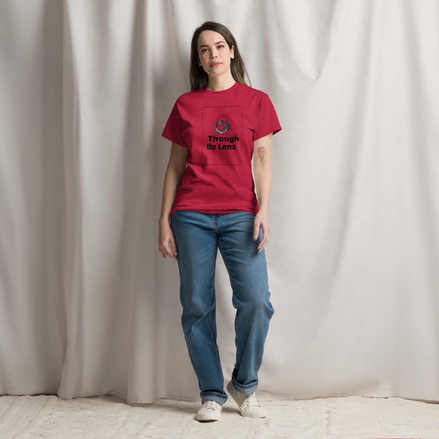 Through the Lens – Minimalist T-Shirt for Photographers | Creative Camera Gift