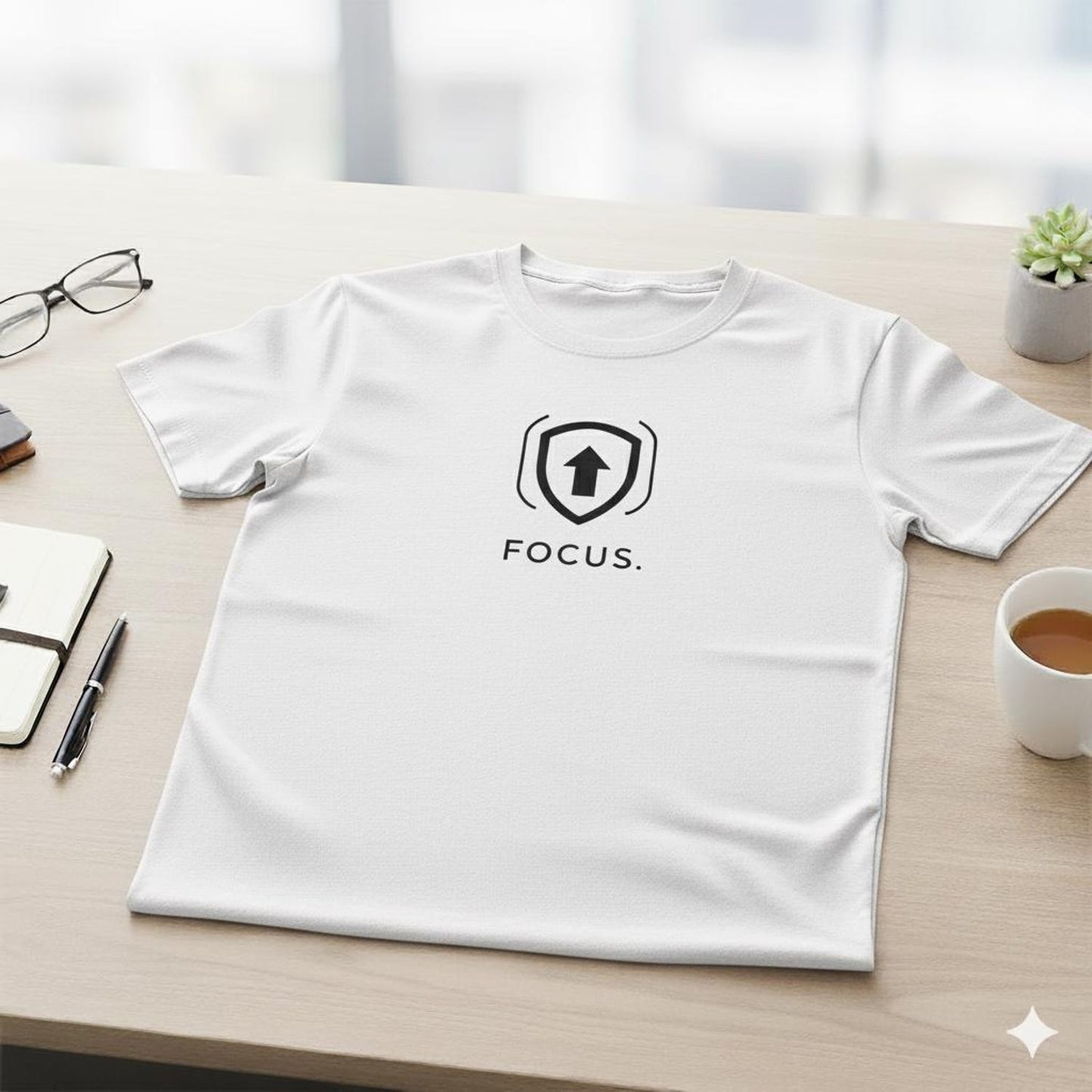 Focus & Productivity Minimalist T-Shirt - Professional Workwear Apparel