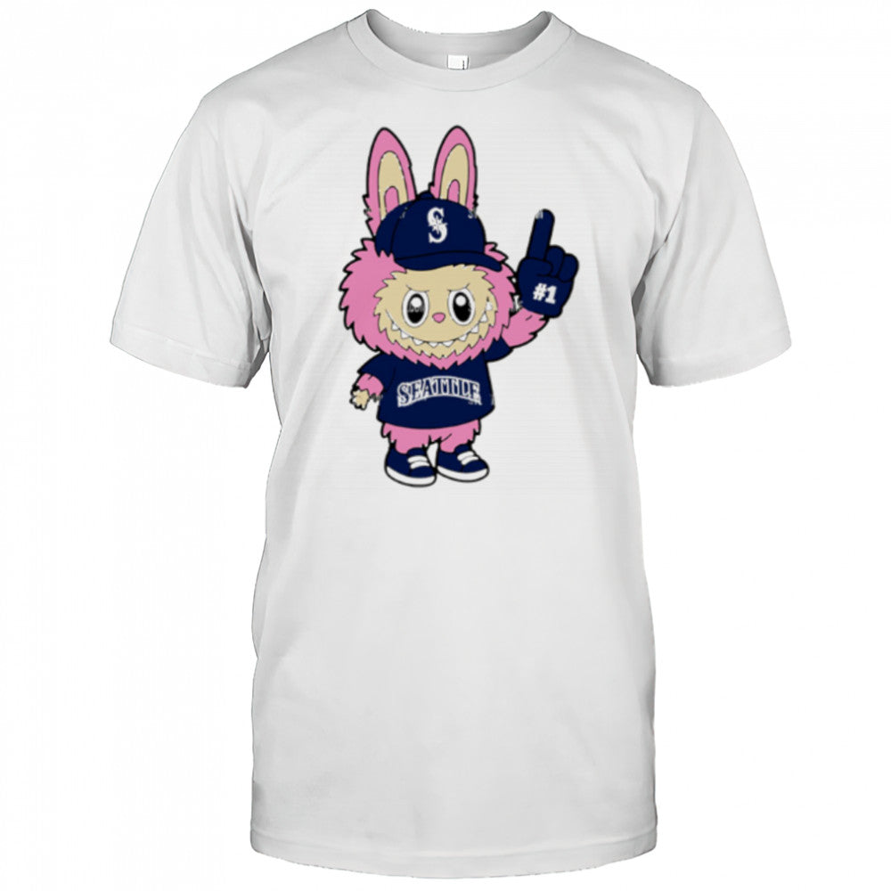 Pink Labubu Seattle Mariners Labubu MLB Baseball shirt