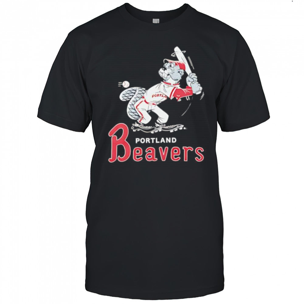 Portland Beavers mascot retro shirt