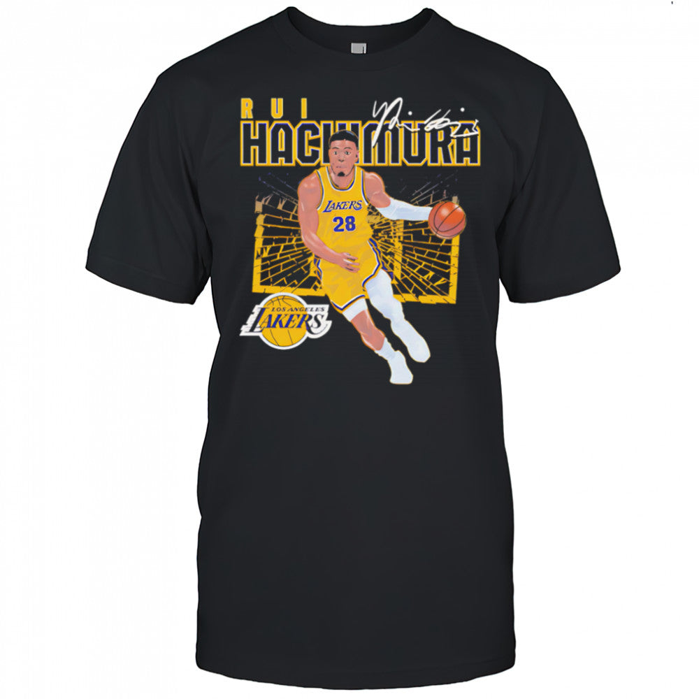 Rui Hachimura Los Angeles Lakers Shattered shirt