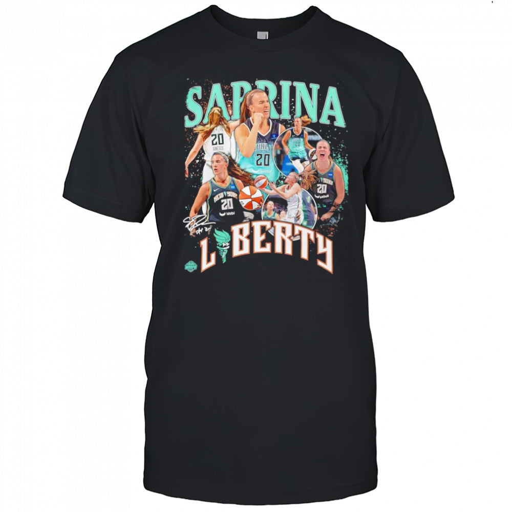 Sabrina Ionescu New York Liberty Crossroads player graphic shirt
