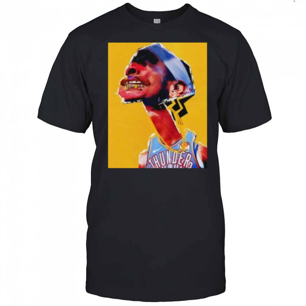 Shai Gilgeous Alexander grillz Oklahoma City Thunder Basketball art shirt