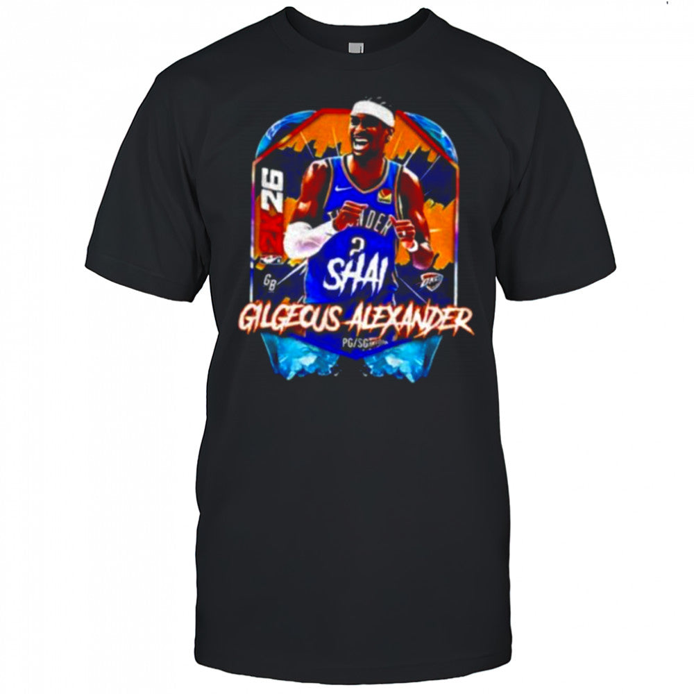 Shai Gilgeous Alexander OKC Thunder MVP Basketball NBA 2026 Basketball shirt