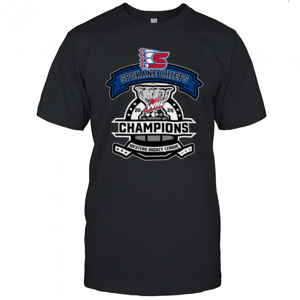 Spokane Chiefs 2025 Western Hockey League National Champions T Shirt