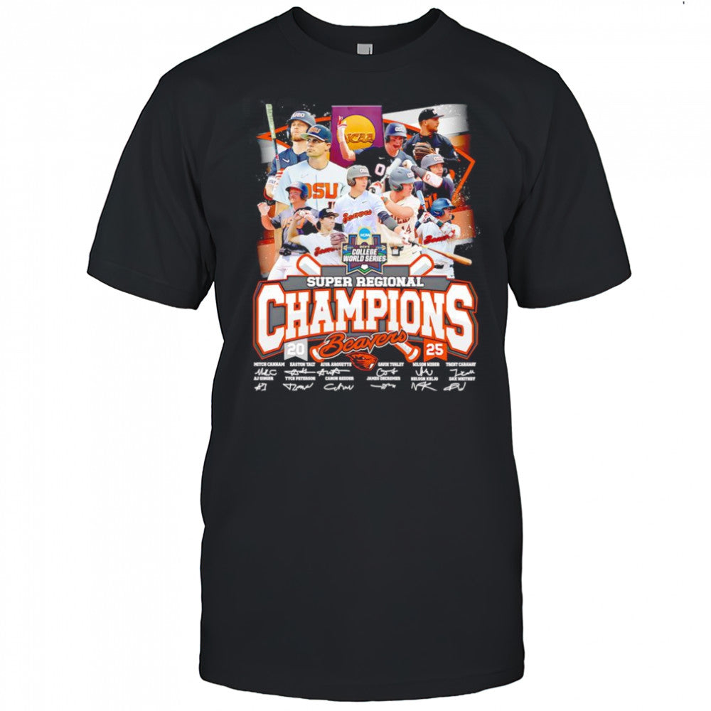 Super Regional Champions 2025 Oregon State Beavers shirt