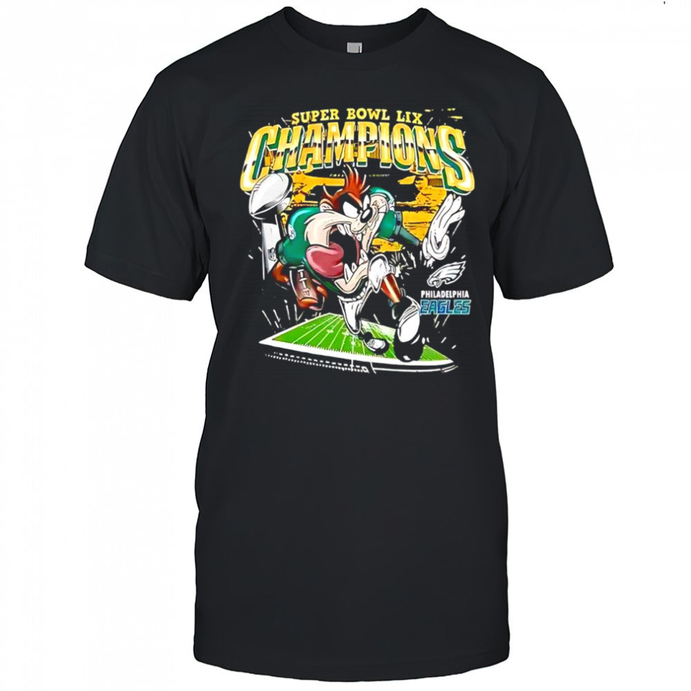 Taz x Philadelphia Eagles Super Bowl LIX Champions retro shirt