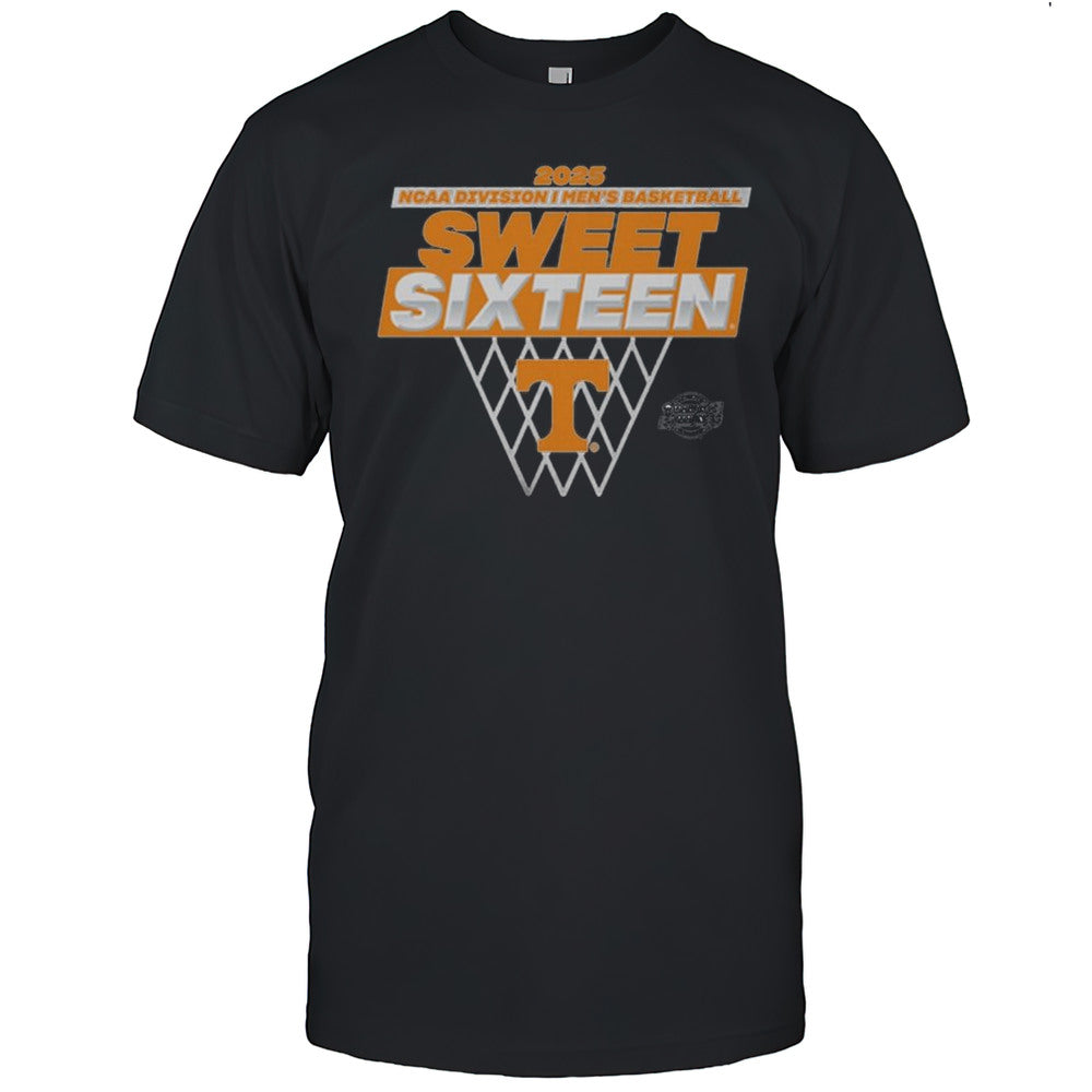 Tennessee Vols NCAA Division I Mens Basketball Sweet Sixteen March Madness Traditional 2025 Logos T shirt