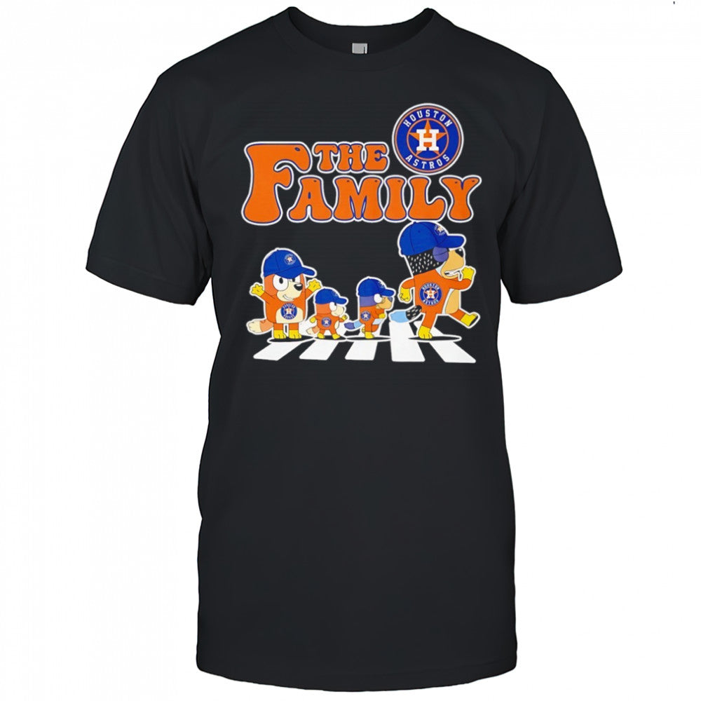 The Family Bluey vs Houston Astros MLB Baseball Abbey Road shirt