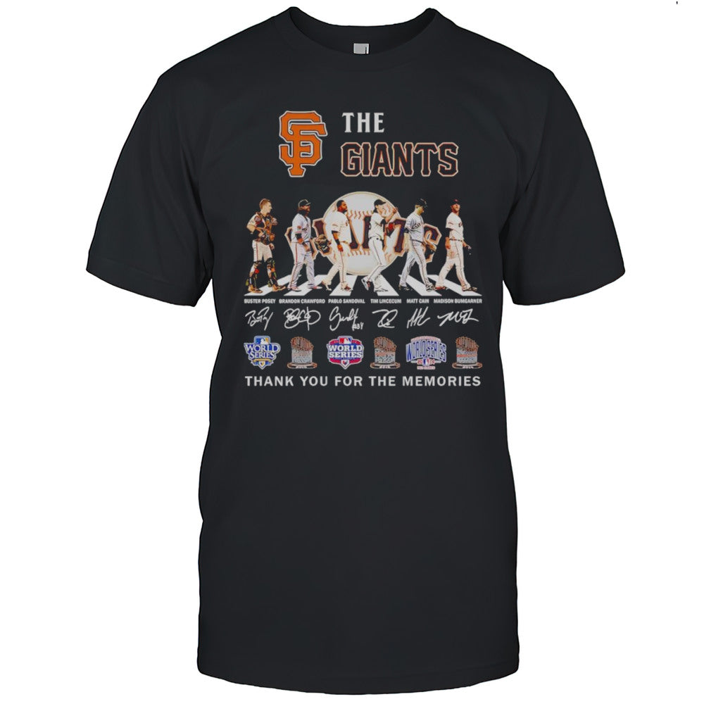 The San Francisco Giants Abbey Road Thank You For The Memories Shirt