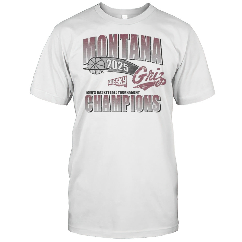 University Of Montana Grizzlies Mens Basketball 2025 Big Sky Conference Champions T shirt