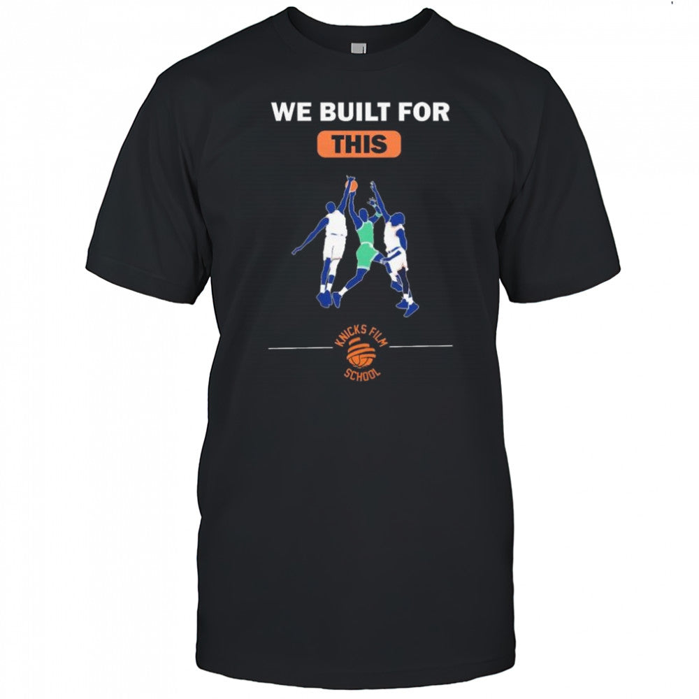We built for this Knicks film school New York Knicks basketball t shirt