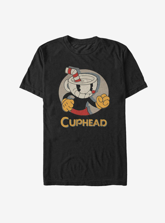 Cuphead Logo Portrait Circle T-Shirt