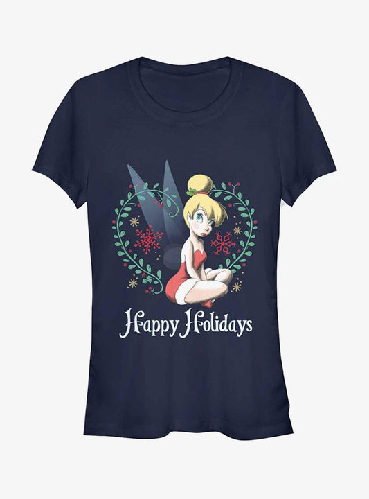 Disney Ugly Christmas Sweater Tinker Bell Girls T-Shirt T-Shirt | Viral Style | Great Gift Idea