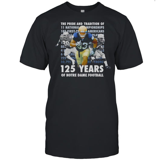 125 Years Of Notre Dame Football Shirt