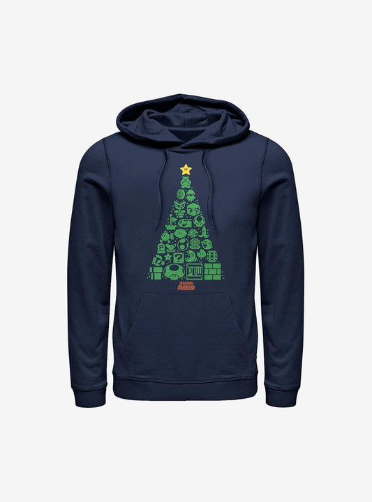 Super Mario Trees A Crowd Holiday Hoodie