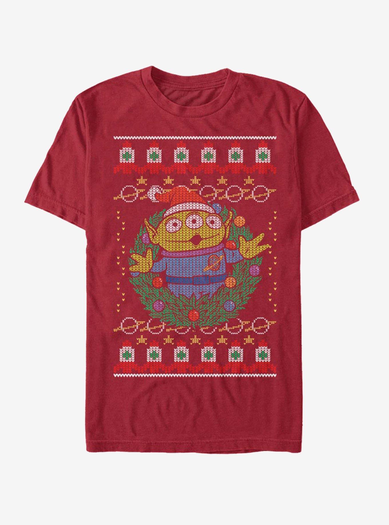 Disney Toy Story Santa Alien Ugly Christmas T-Shirt T-Shirt | Best-Selling Design | High Demand Item