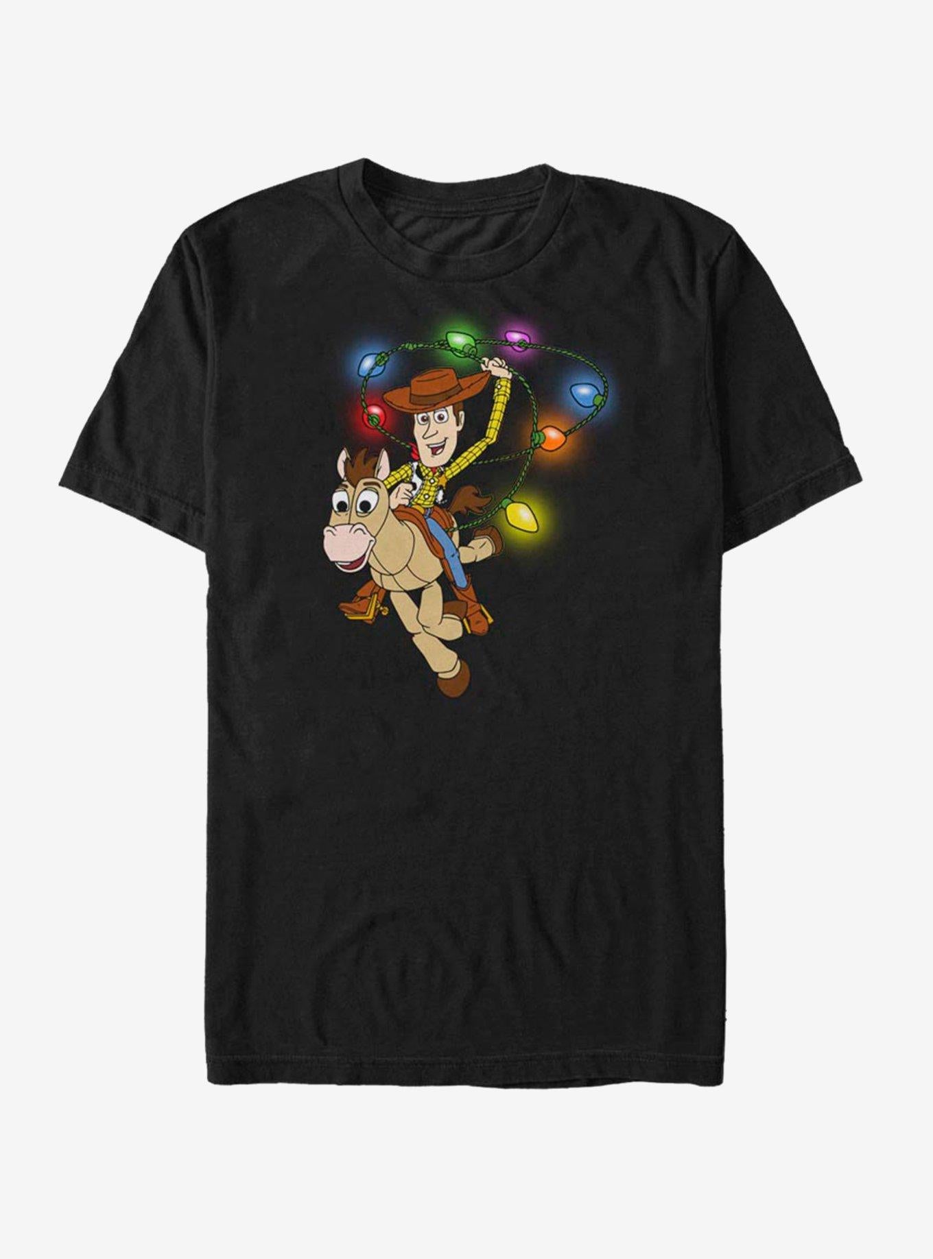 Disney Toy Story Woody Christmas Light Lasso T-Shirt T-Shirt | High-Quality Print | Top Pick For Fans