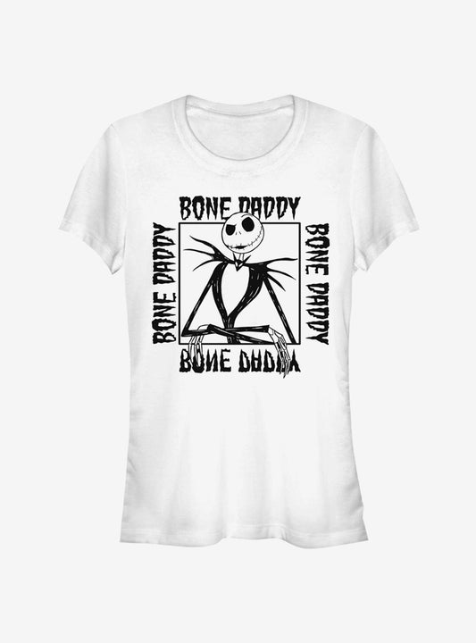 Disney The Nightmare Before Christmas Bone Daddy Jack Girls T-shirt | Trendy Graphic Tee | Casual Unisex T-shirt