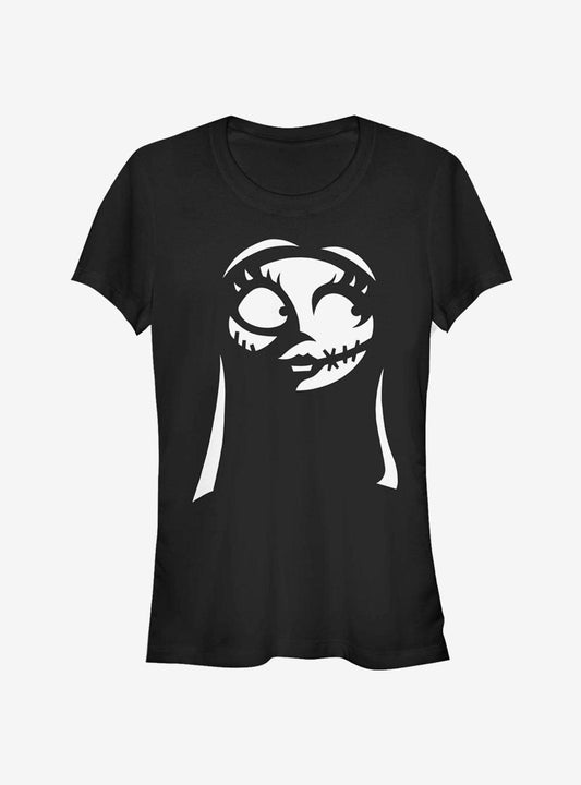 Disney The Nightmare Before Christmas Sally Shadow Outline Classic Girls T-shirt | Trendy Graphic Tee | Casual Unisex T-shirt