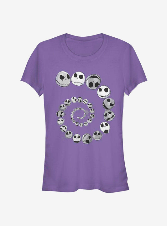 Disney The Nightmare Before Christmas Jack Skellington Spiral Classic Girls T-Shirt T-Shirt | Streetwear Vibe | Trending Now