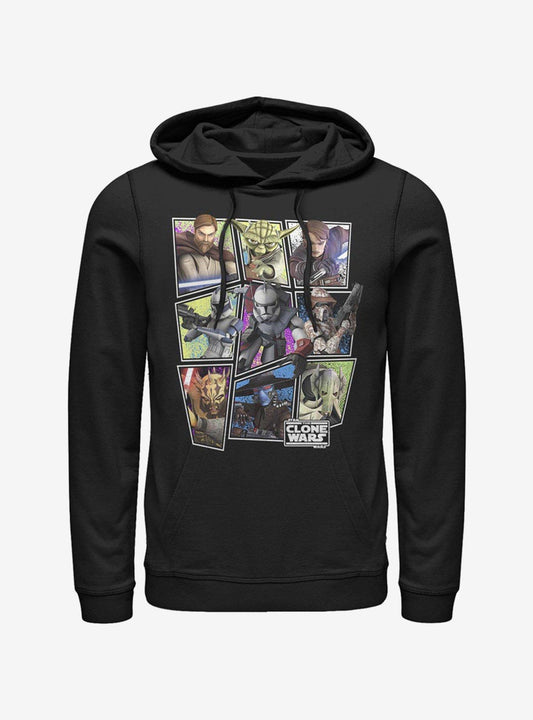 Star Wars The Clone Wars Scattered Group Hoodie