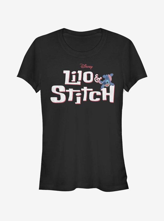 Disney Lilo Stitch Stitch With Logo Girls T-Shirt T-Shirt | Fan Favorite Style | Great Gift Idea