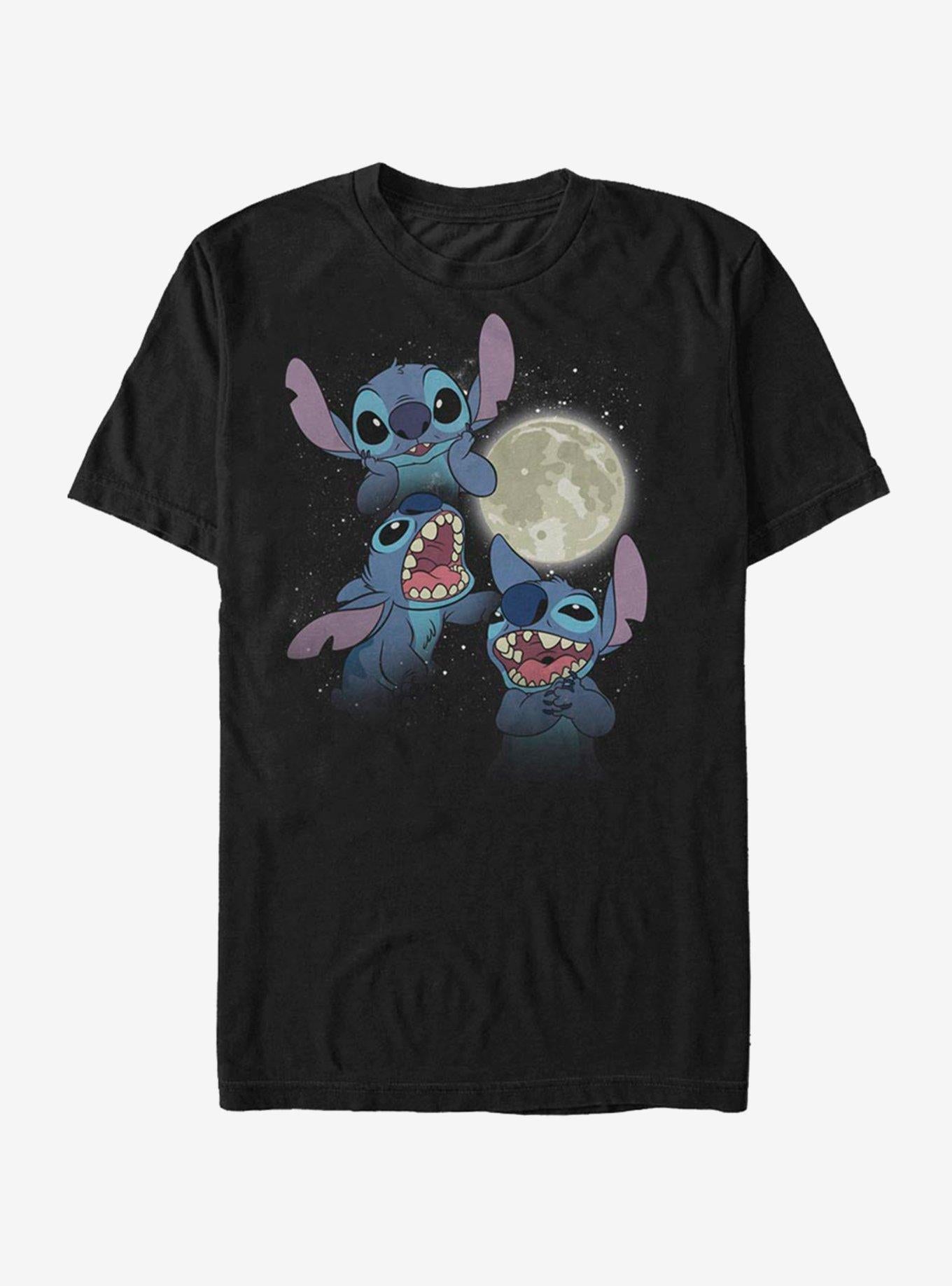 Disney Lilo Stitch Three Stitch Moon T-Shirt T-Shirt | Best-Selling Design | Trending Now