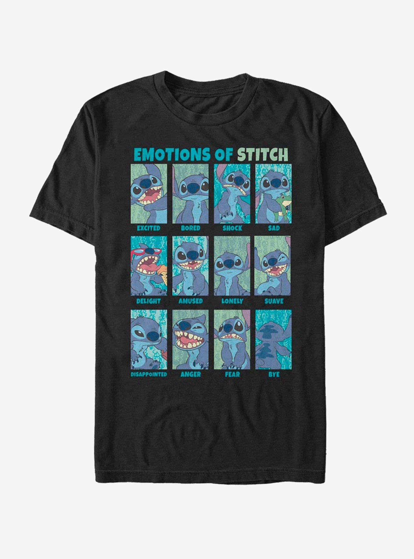 Disney Lilo Stitch Stitch Emotion T-Shirt T-Shirt | High-Quality Print | High Demand Item