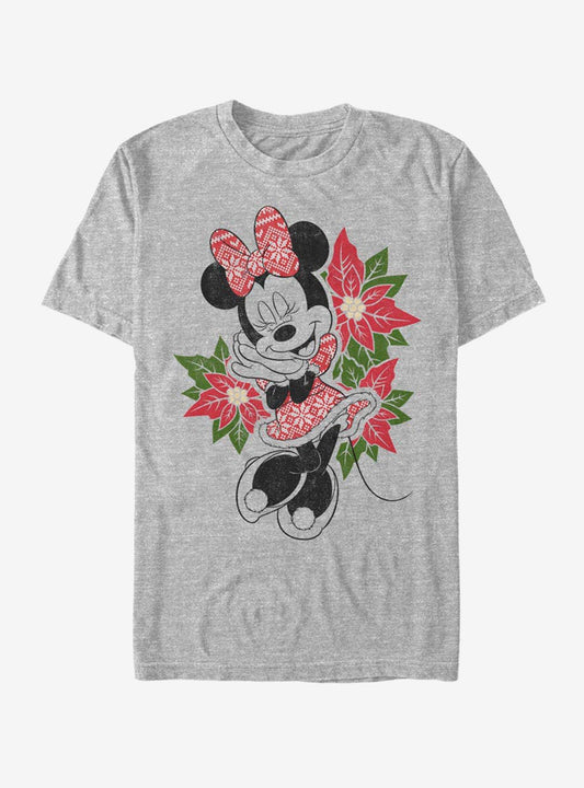 Disney Minnie Mouse Holiday Christmas Fairisle Minnie T-Shirt T-Shirt | Streetwear Vibe | Great Gift Idea