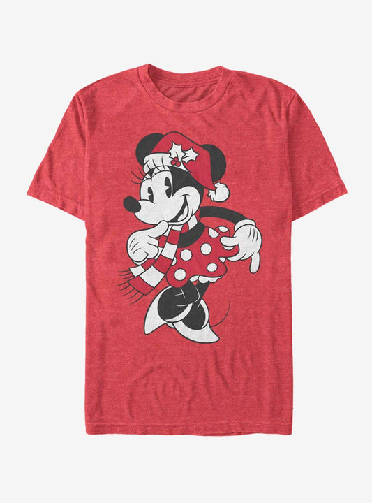 Disney Minnie Mouse Holiday Minnie Hat T-Shirt T-Shirt | Exclusive Edition | Must-Have Style