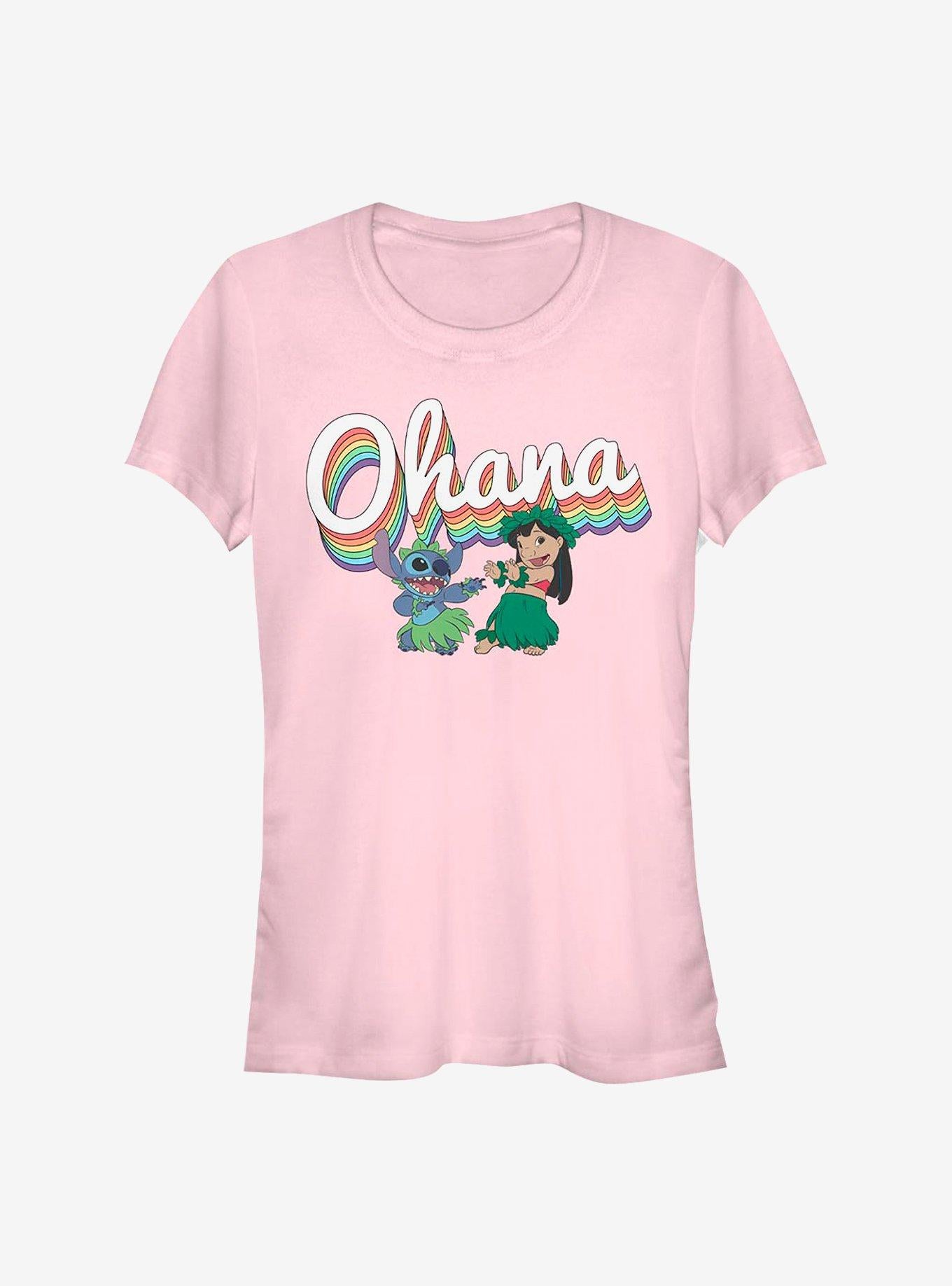Disney Lilo Stitch Rainbow Ohana Girls T-Shirt T-Shirt | Trending Streetwear Style | Must-Have Style