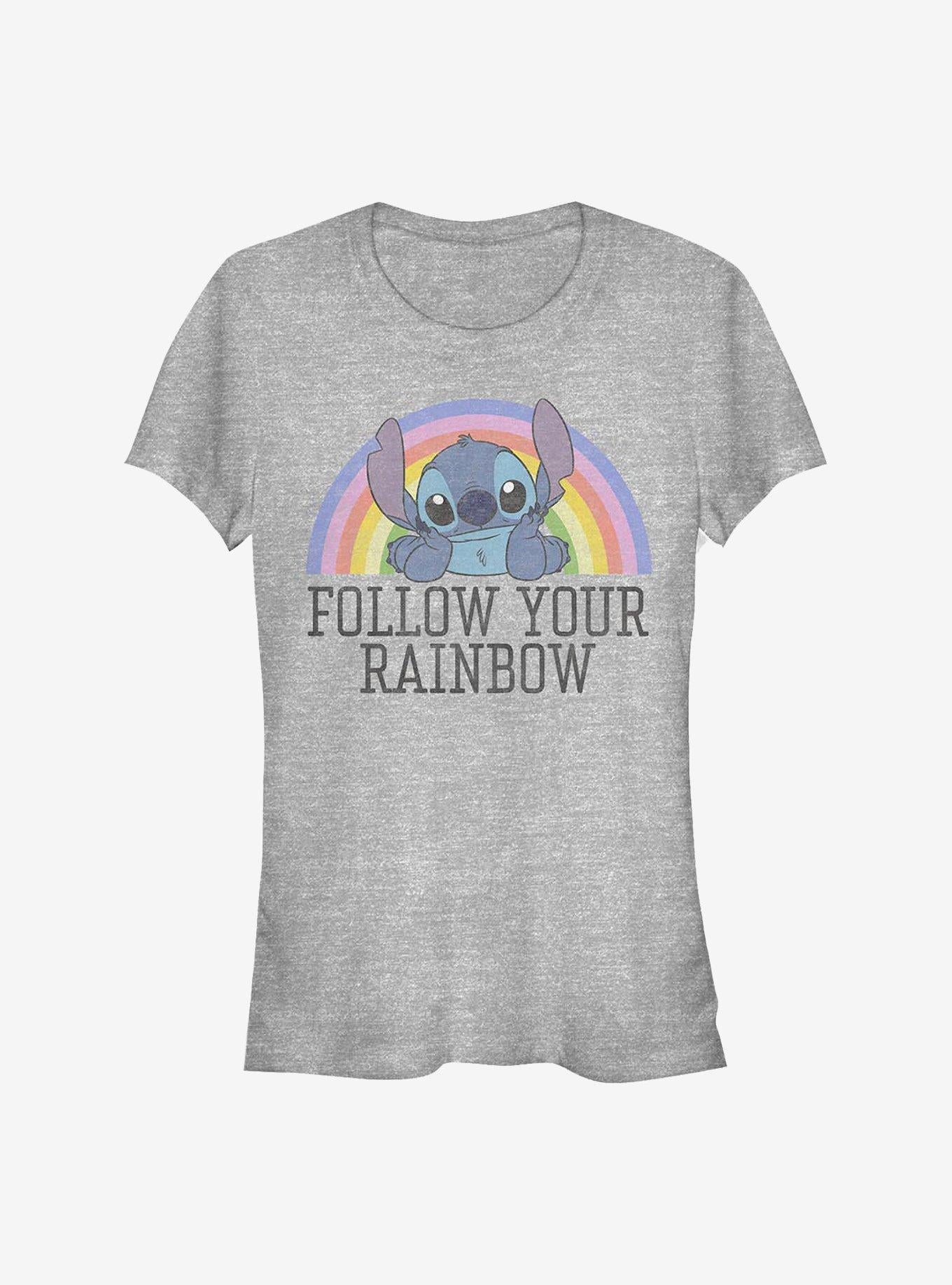 Disney Lilo Stitch Rainbow Girls T-Shirt T-Shirt | Premium Graphic | Top Pick For Fans